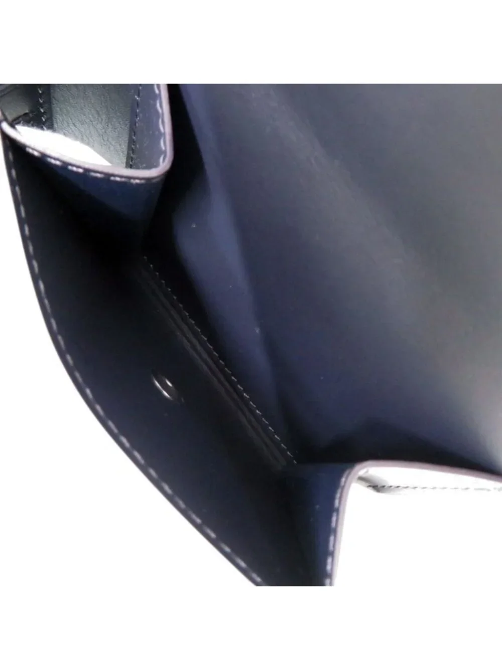 Louis Vuitton Portefeuille Marco Aerogram Leather Navy Bifold Wallet